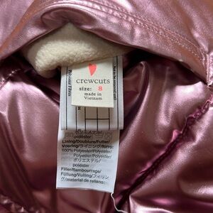 Girls size 8 pink metallic vest